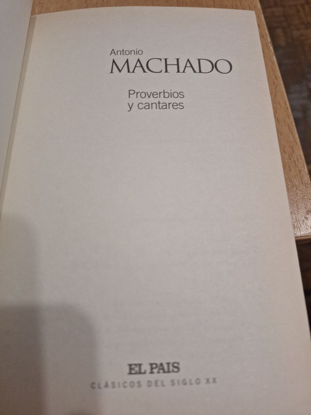 Proverbios y cantares