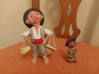 Figuras belén pescador y guitarrista