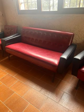 Mid Century sofa y butacas