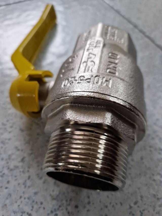 valvola a sfera M-F 1 1/2 pollici Ottone