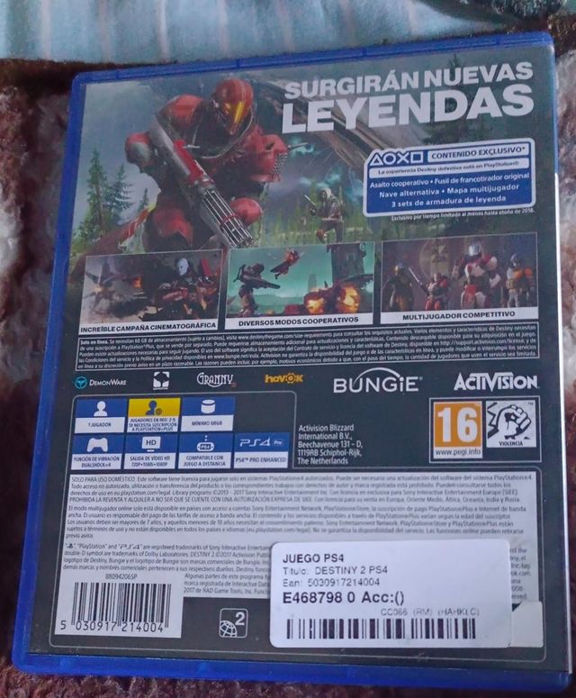 VIDEOJUEGO DESTINY2 PARA PLAY4