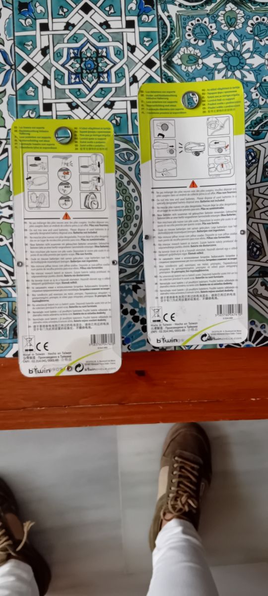 Conjunto de luz para bicicleta delantera