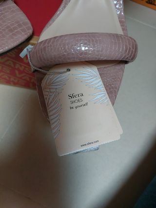 Sandalias vestir rosa maquillaj
