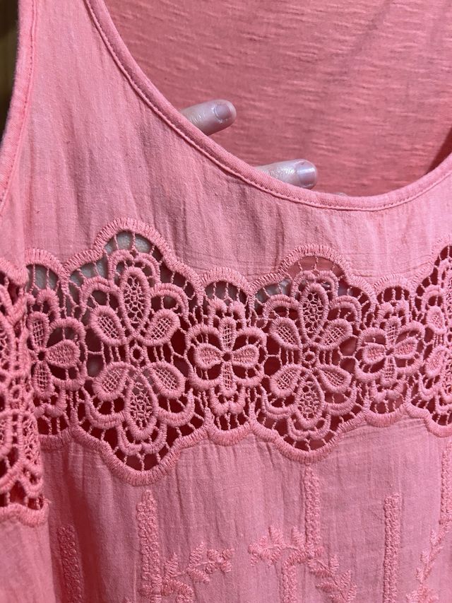 Camiseta tirantes coral