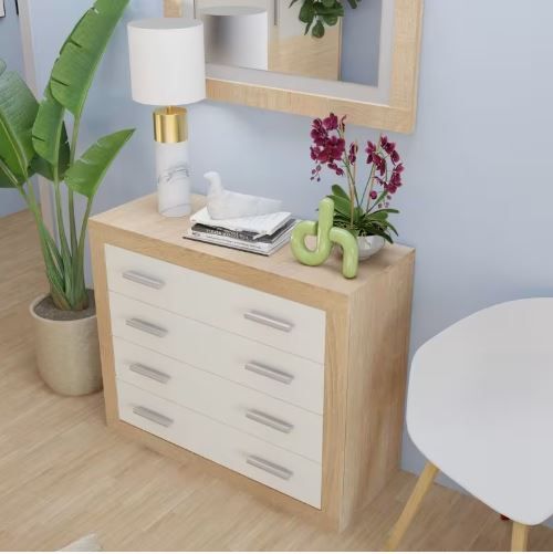 Comoda blanca para dormitorio estilo nordico