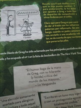 Vendo libro diario de Greg núm.3