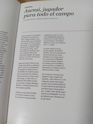 Libro de futbolista ⚽️ Asensi