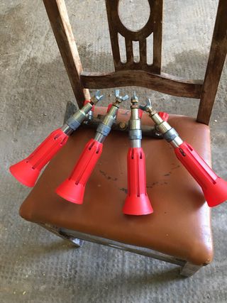 Torreta pulverizacion trompetas turbo