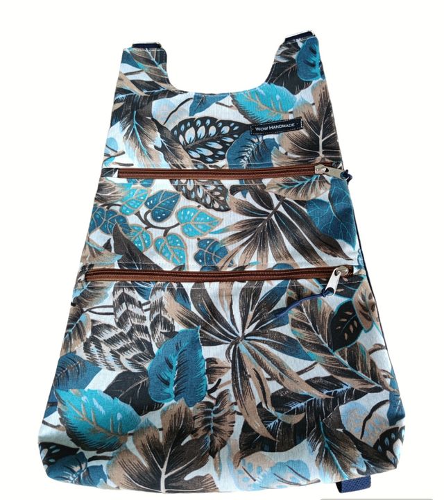 Zaino semi impermeabile blu tropicale