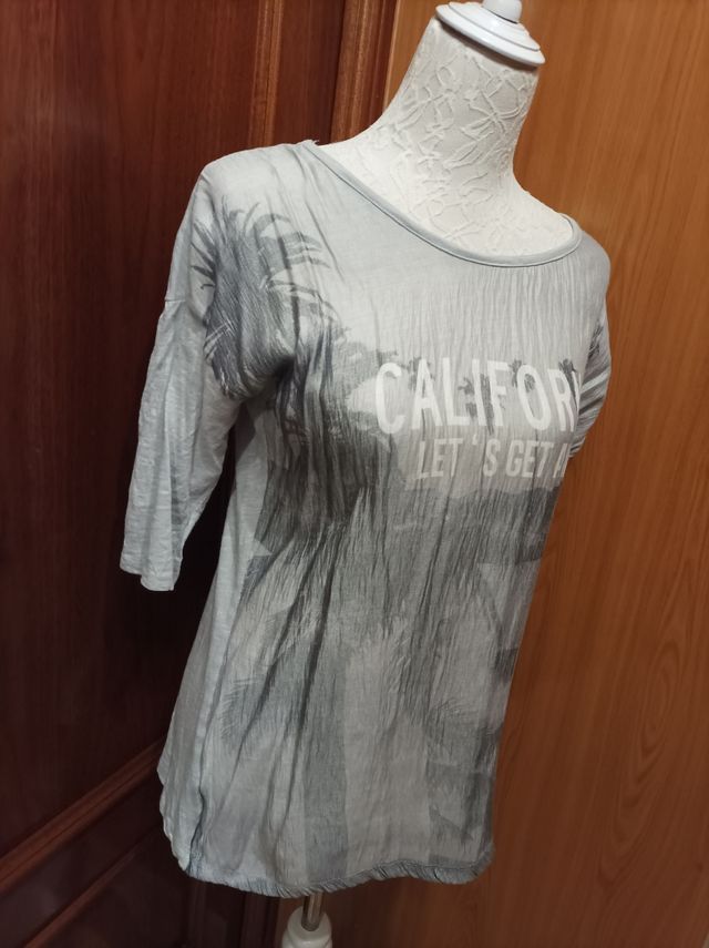 Camiseta de mujer de manga francesa 