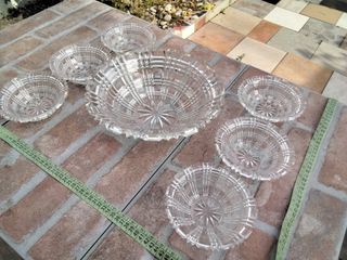 Set 7 articoli cristallo epoca 