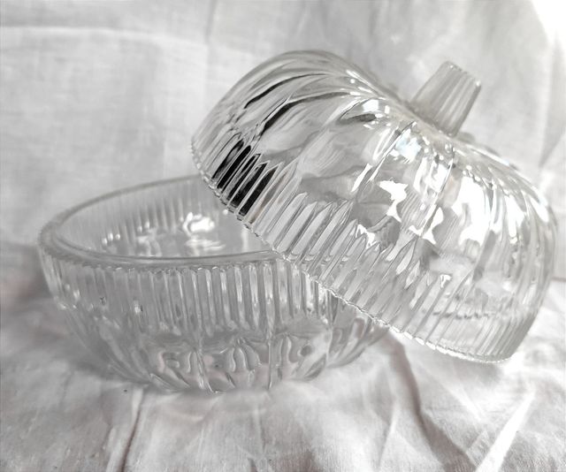 Bombonera grande de cristal Bohemia