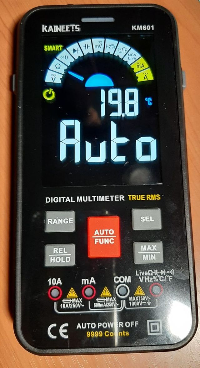 Multímetro digital, Tester medidor.-