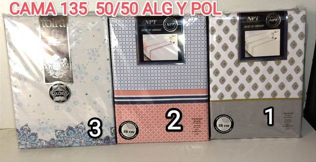 Foglie letto in cotone e poliestere 50/50 C135