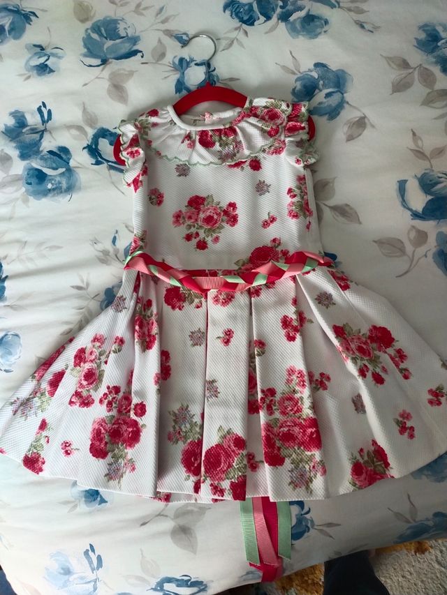 Vestido fiesta niña de piqué