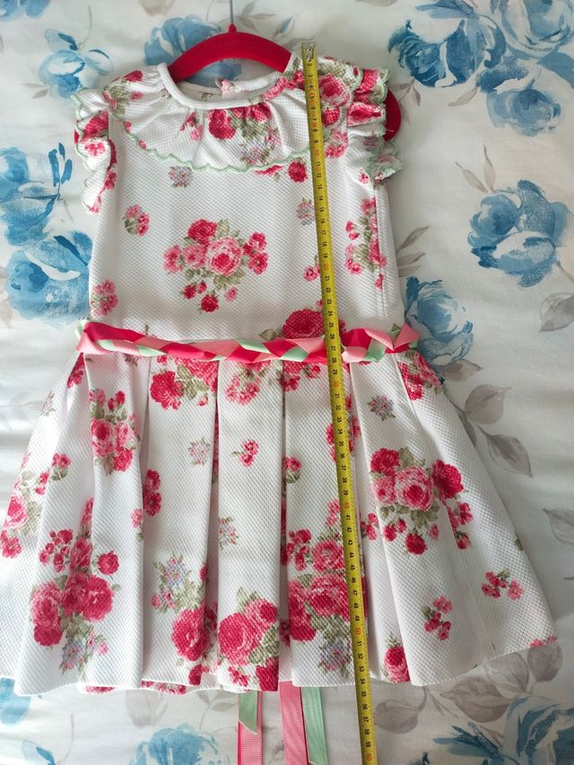 Vestido fiesta niña de piqué