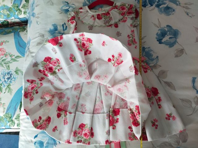 Vestido fiesta niña de piqué