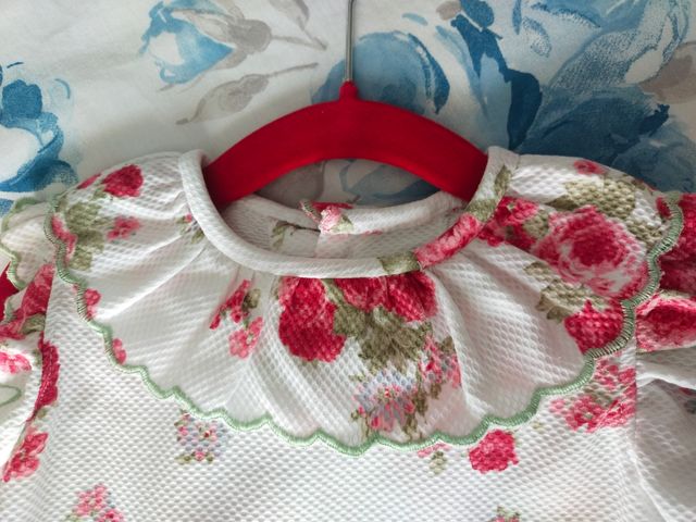 Vestido fiesta niña de piqué