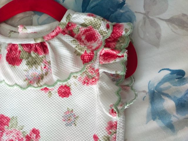 Vestido fiesta niña de piqué