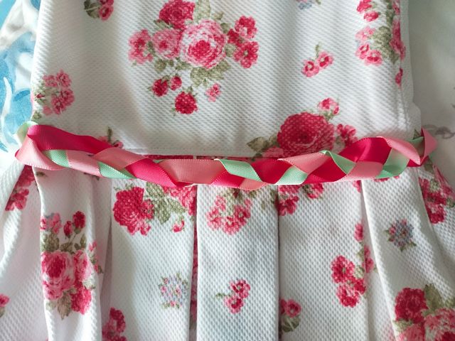 Vestido fiesta niña de piqué