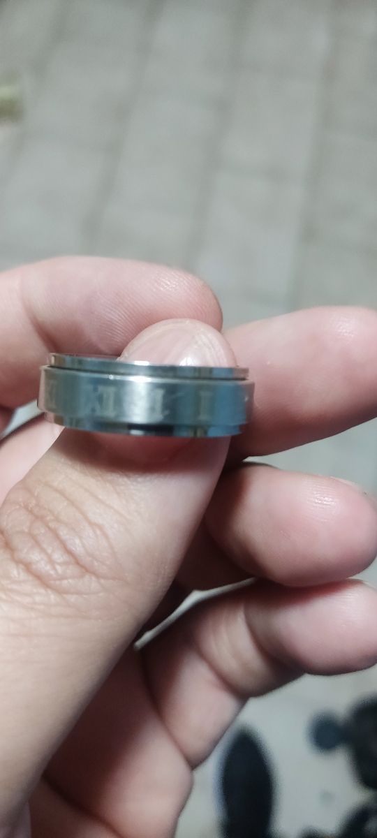 Anillo acero