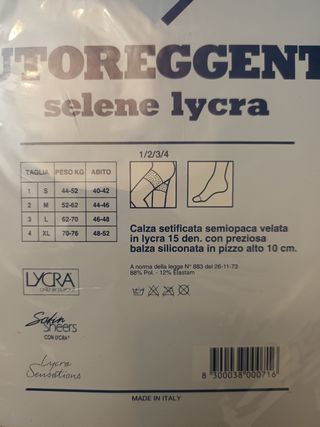 3 paia di collant autoreggenti