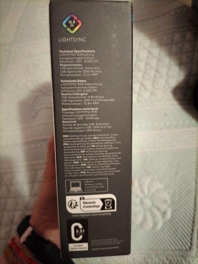 Ratón Logitech g203