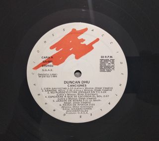 DUNCAN DHU (Canciones) - Vinilo
