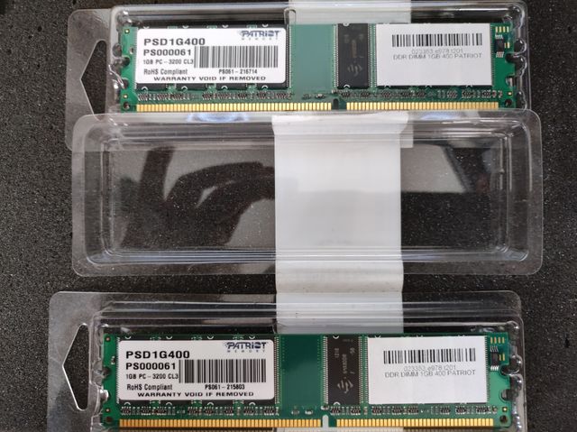 DDR-400 MHz 2gb (1gb+1gb) - SIN USO