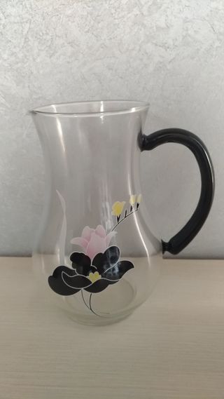 Set vintage caraffa + 6 bicchieri