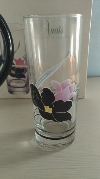 Set vintage caraffa + 6 bicchieri