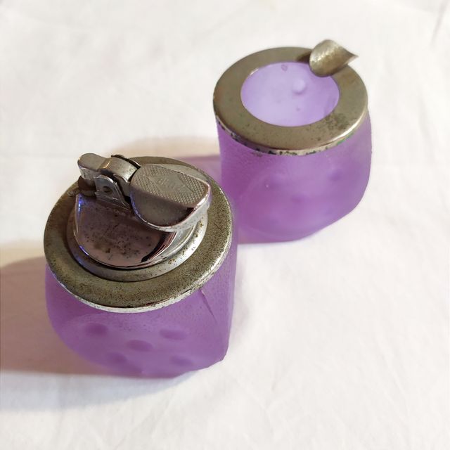 Set da fumo vintage viola