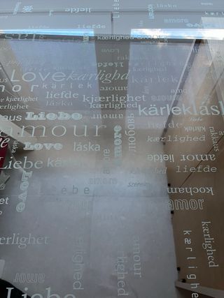 Cristal para escritorio.