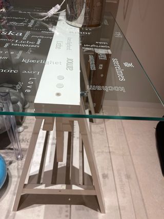 Cristal para escritorio.