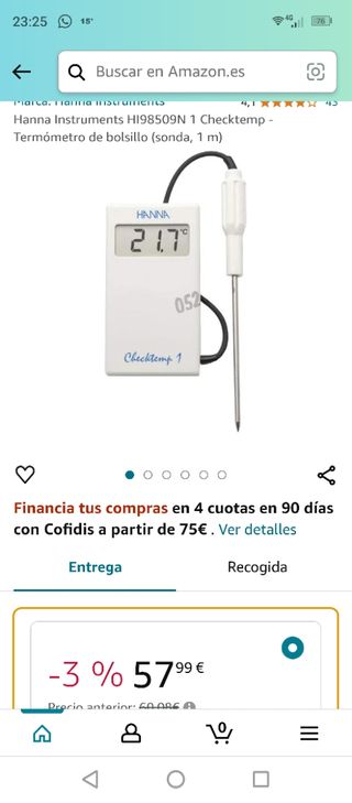 Termómetro sonda