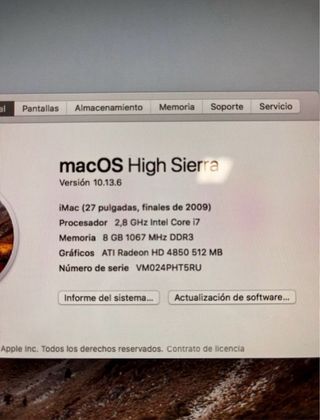 iMac Apple 27" Core i7