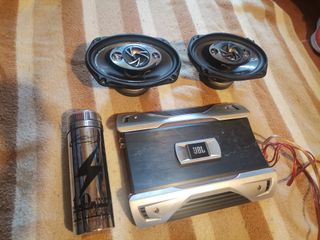 Estapa de potencia jbl, capacitado y altavoces 6x9