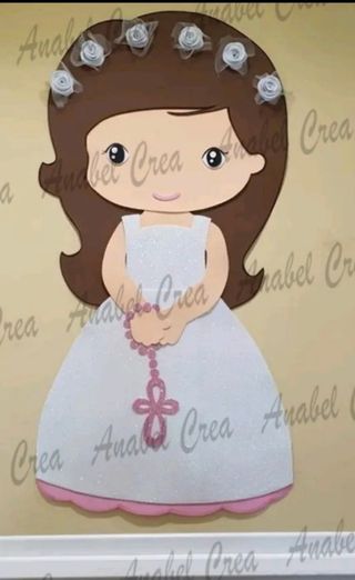 Muñeca grande de comunión para eventos