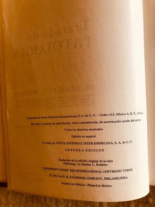 Libro de medicina. Tratado de patologia