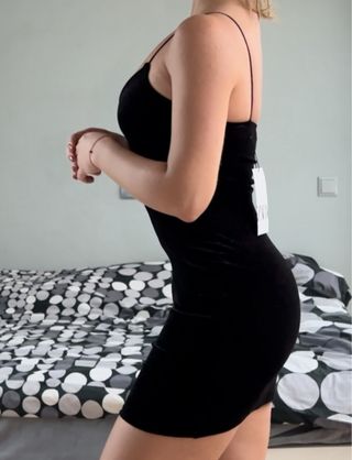 Vestido NUEVO Zara negro fiesta XS/S/M