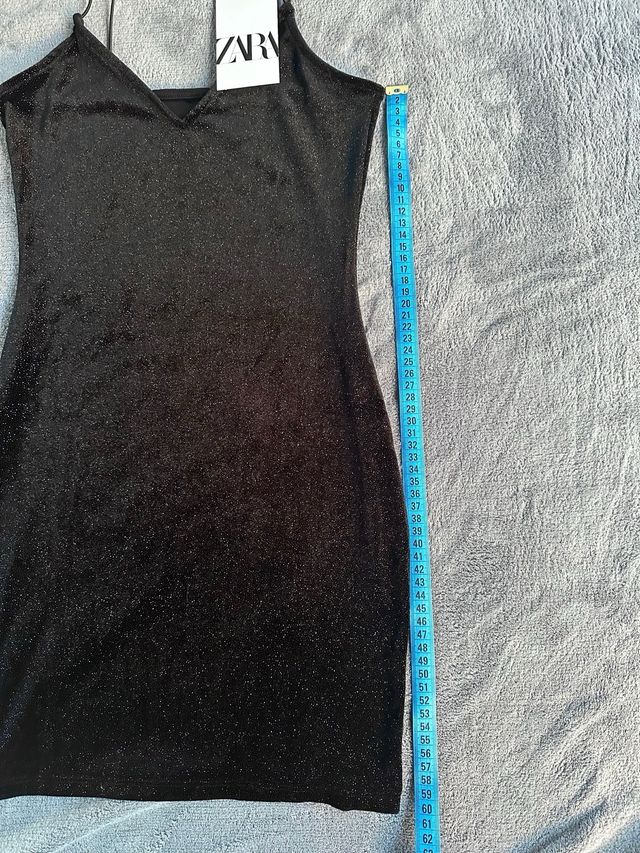 Vestido NUEVO Zara negro fiesta XS/S/M