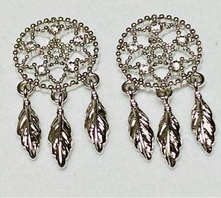 Pendientes de atrapasueños y plata de ley 925