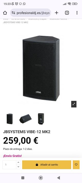 ALTAVOCES JBSYSTEMS VIBE 12 MK2