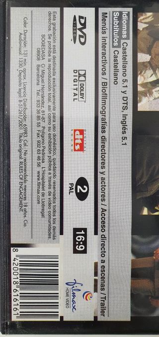 Reglas de compromiso (2000) 🎬🍿 💿 [DVD] + GUÍA!