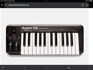 Teclado midi Alesis modelo Q25
