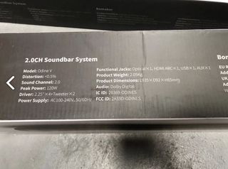 PRECINTADA Barra de Sonido XZJX 2.0