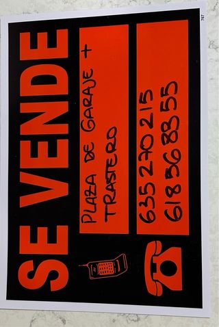 Plaza garaje y trastero