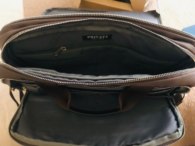 Bolsa ordenador marrón Privata