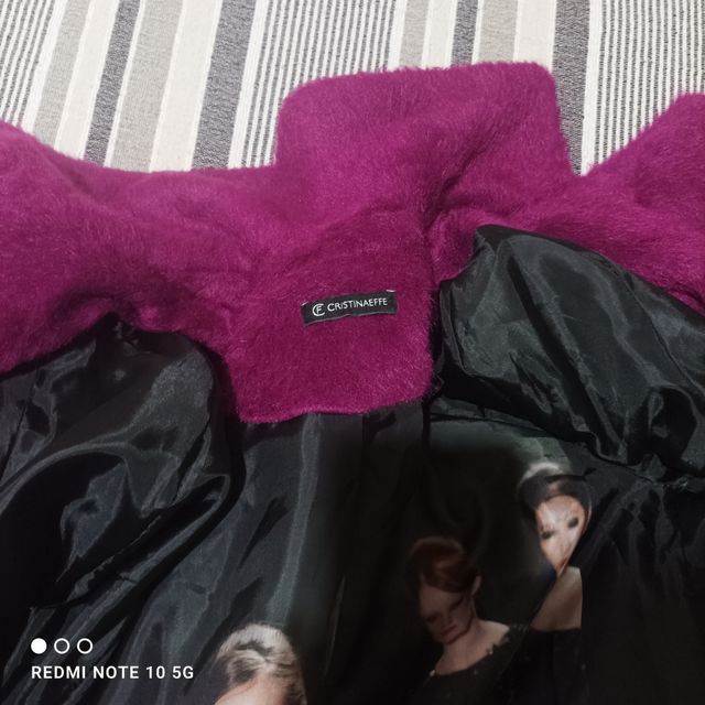 Cappotto donna in pelliccia scamosciata 