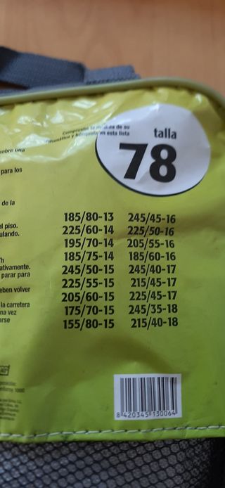 Cadena textil para coche